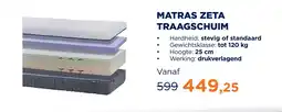TotaalBED Matras zeta traagschuim aanbieding