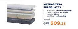 TotaalBED Matras zeta pulse latex aanbieding