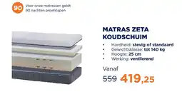 TotaalBED Matras zeta koudschuim aanbieding