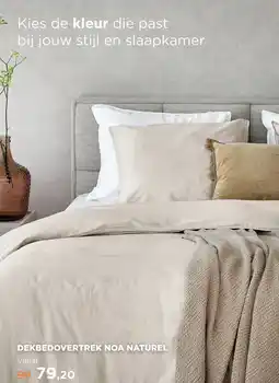 TotaalBED DEKBEDOVERTREK NOA NATUREL aanbieding