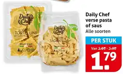 Hoogvliet Daily Chef verse pasta of saus aanbieding
