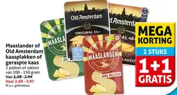 Hoogvliet Maaslander of Old Amsterdam kaasplakken of geraspte kaas aanbieding