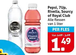 Hoogvliet Pepsi, 7Up, Rivella, Sourcy of Royal Club aanbieding