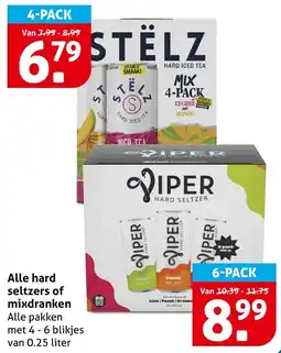 Hoogvliet Alle hard seltzers of mixdranken aanbieding