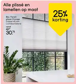 Leen Bakker Fenstr plissé chicago aanbieding