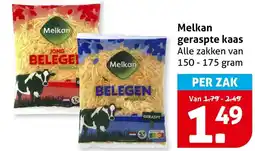 Hoogvliet Melkan geraspte kaas aanbieding