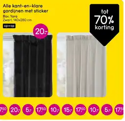 Leen Bakker Alle kant-en-klare gordijnen met sticker aanbieding