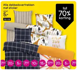 Leen Bakker Alle dekbedovertrekken met sticker aanbieding