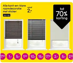 Leen Bakker Alle kant-en-klare raamdecoratie met sticker aanbieding