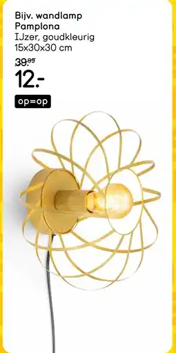 Leen Bakker Wandlamp pamplona aanbieding