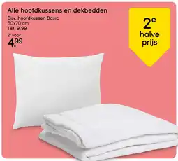 Leen Bakker Alle hoofdkussens en dekbedden aanbieding