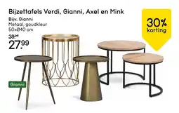 Leen Bakker Bijzettafels verdi, gianni, axel en mink aanbieding