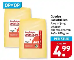 Hoogvliet Goudse kaasstukken aanbieding