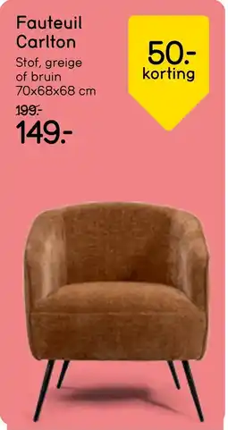 Leen Bakker Fauteuil carlton aanbieding