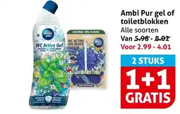 Hoogvliet Ambi Pur gel of toiletblokken aanbieding