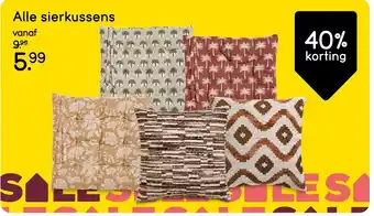 Leen Bakker Alle sierkussens aanbieding