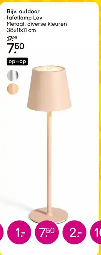 Leen Bakker Outdoor tafellamp lev aanbieding