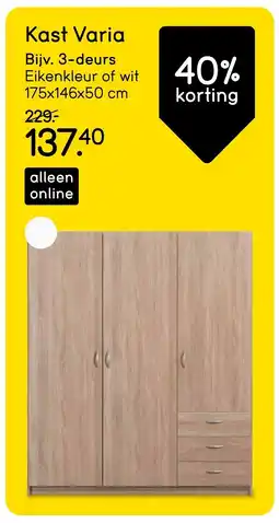 Leen Bakker Kast varia aanbieding