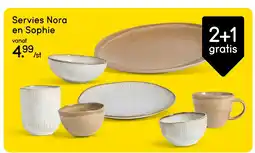 Leen Bakker Servies nora en sophie aanbieding