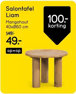 Leen Bakker Salontafel liam aanbieding