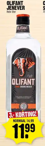 Super Dirck 3 Olifant jonge graanjenever aanbieding