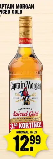 Super Dirck 3 Captain Morgan Spiced Gold aanbieding