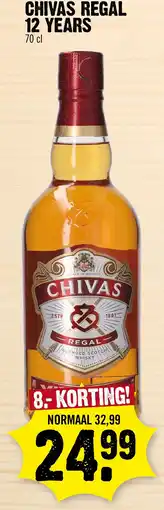 Super Dirck 3 chivas regal 12 years aanbieding