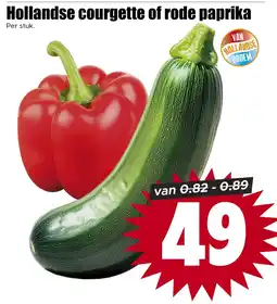 Dirk Hollandse courgette of rode paprika aanbieding