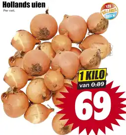 Dirk Hollands uien aanbieding