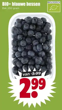 Dirk BIO+ blauwe bessen aanbieding
