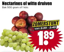Dirk Nectarines of witte druiven aanbieding