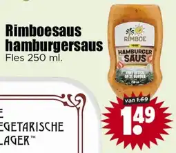 Dirk Rimboesaus hamburgersaus aanbieding