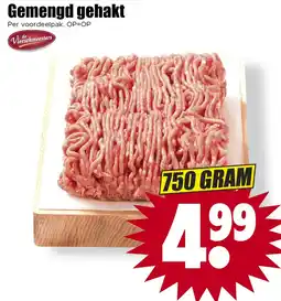 Dirk de Vleeschmeesters gemengd gehakt aanbieding