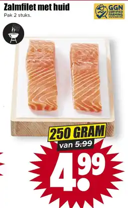Dirk Zalmfilet met huid aanbieding