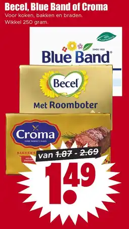 Dirk Becel, Blue Band of Cromabakken en braden aanbieding