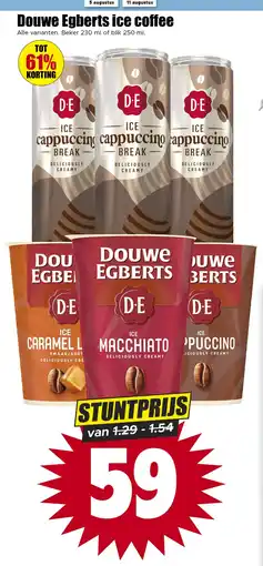 Dirk Douwe Egberts ice coffee aanbieding