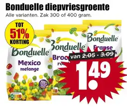Dirk Bonduelle diepvriesgroente aanbieding