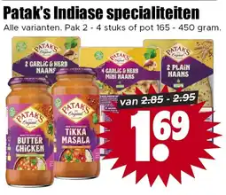 Dirk Patak's Indiase specialiteiten aanbieding