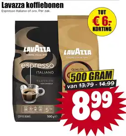 Dirk Lavazza koffiebonen aanbieding