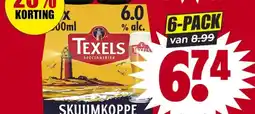 Dirk Texels Skuumkoppe aanbieding