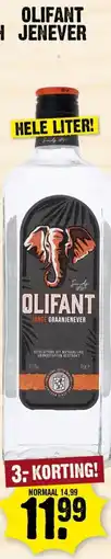 Dirk Olifant jenever aanbieding