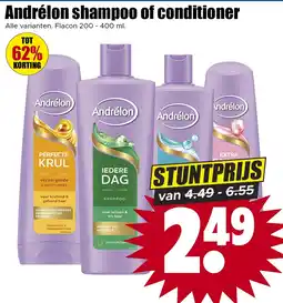 Dirk Andrélon shampoo of conditioner aanbieding