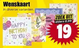 Dirk Wenskaart aanbieding