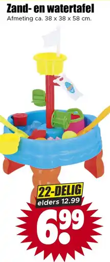 Dirk Zand en watertafel aanbieding
