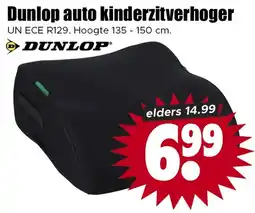 Dirk Dunlop auto kinderzitverhoger aanbieding