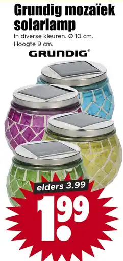 Dirk Grundig mozaïek solarlamp aanbieding