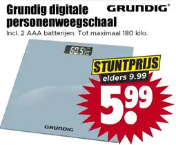 Dirk Grundig digitale personenweegschaal aanbieding