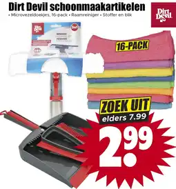 Dirk Dirt Devil schoonmaakartikelen aanbieding