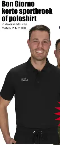 Dirk Bon Giorno korte sportbroek of poloshirt aanbieding
