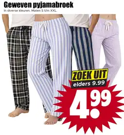Dirk Geweven pyjamabroek aanbieding